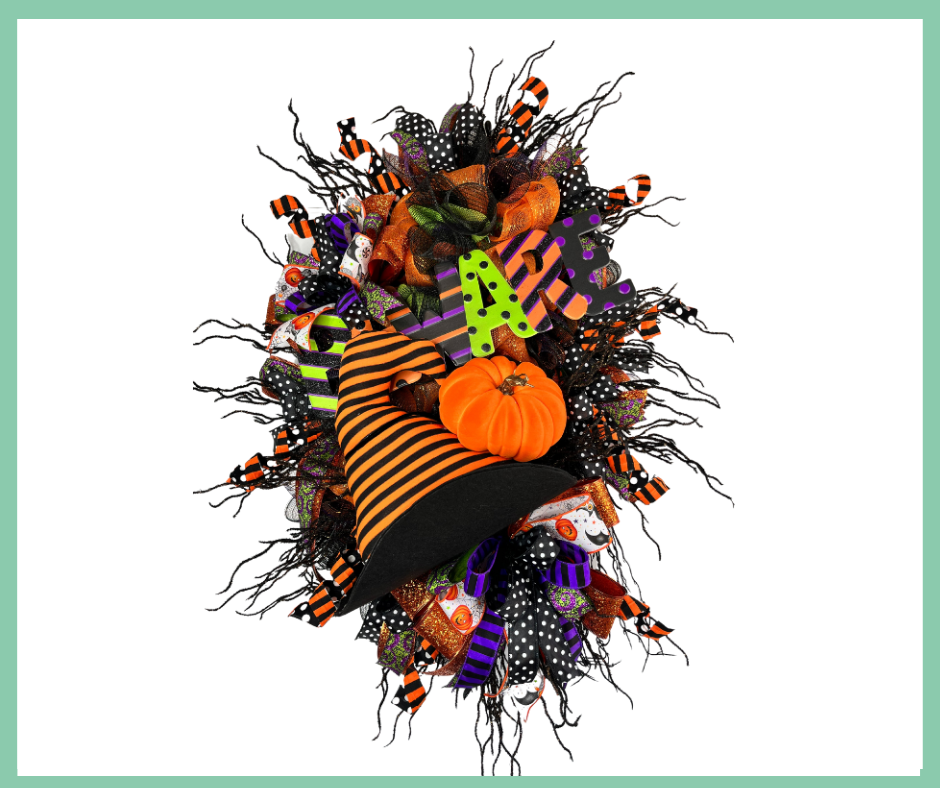 Halloween Wreath, Witch Wreath cheapest