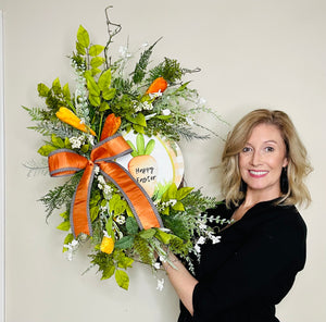 Easter Grapevine Carrot Wreath-TCT1598