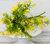Vibrant and Lifelike: 21"H Artificial Yellow Sedum Filler Bush-63283YW TCT Crafts