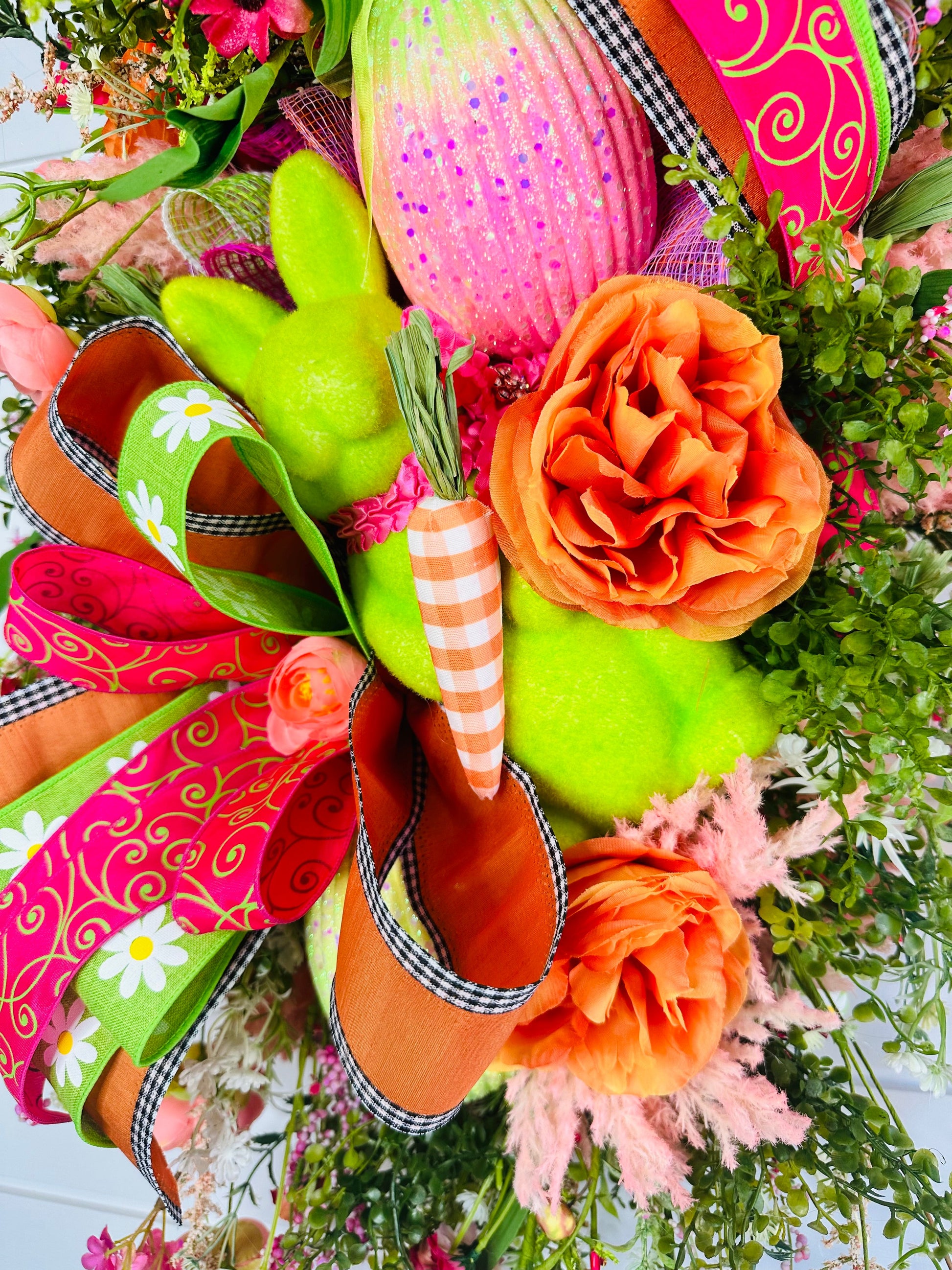 Designer Spring Easter Floral Door Swag-TCT1614 TCT Crafts
