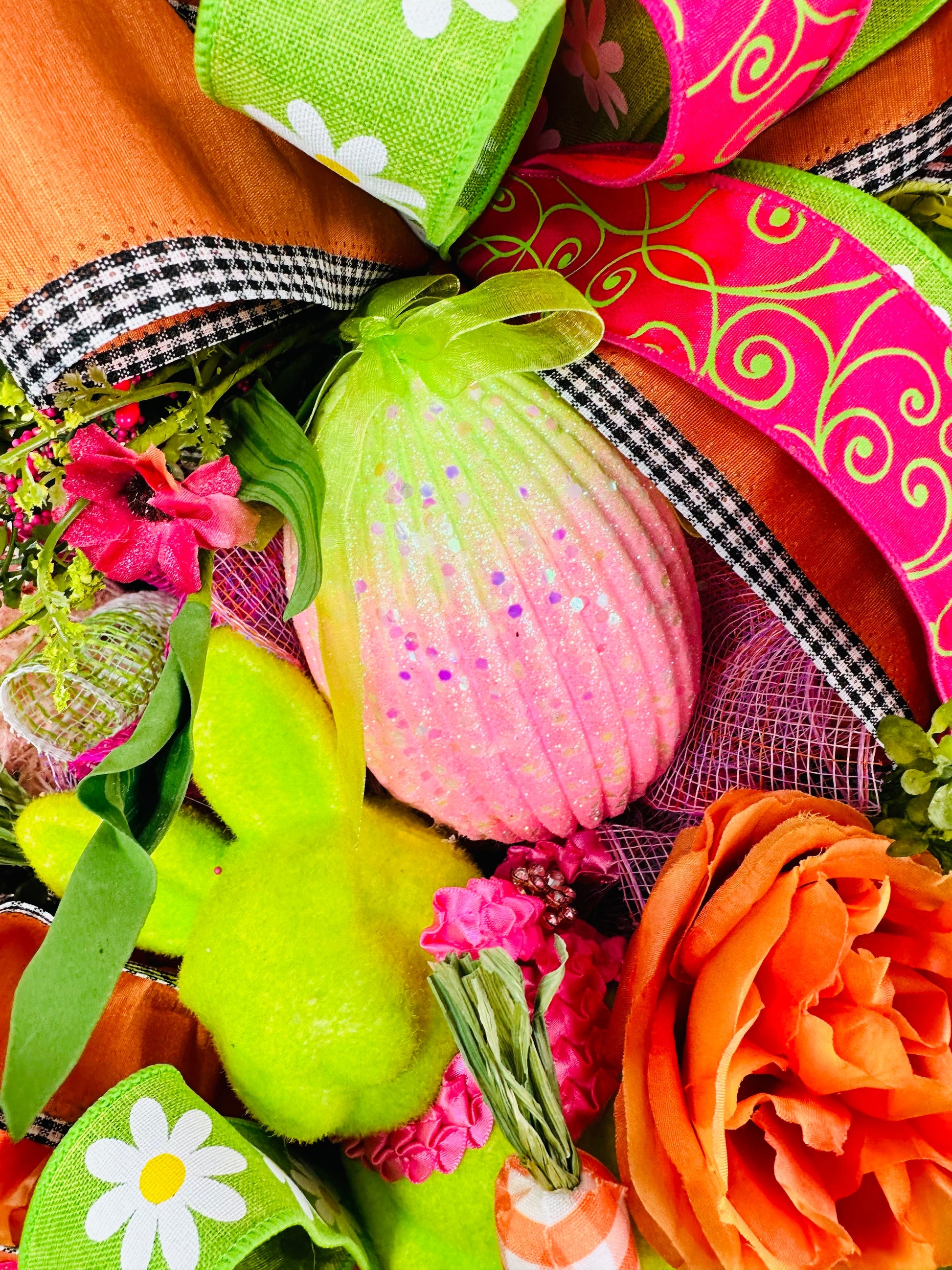 Designer Spring Easter Floral Door Swag-TCT1614 TCT Crafts