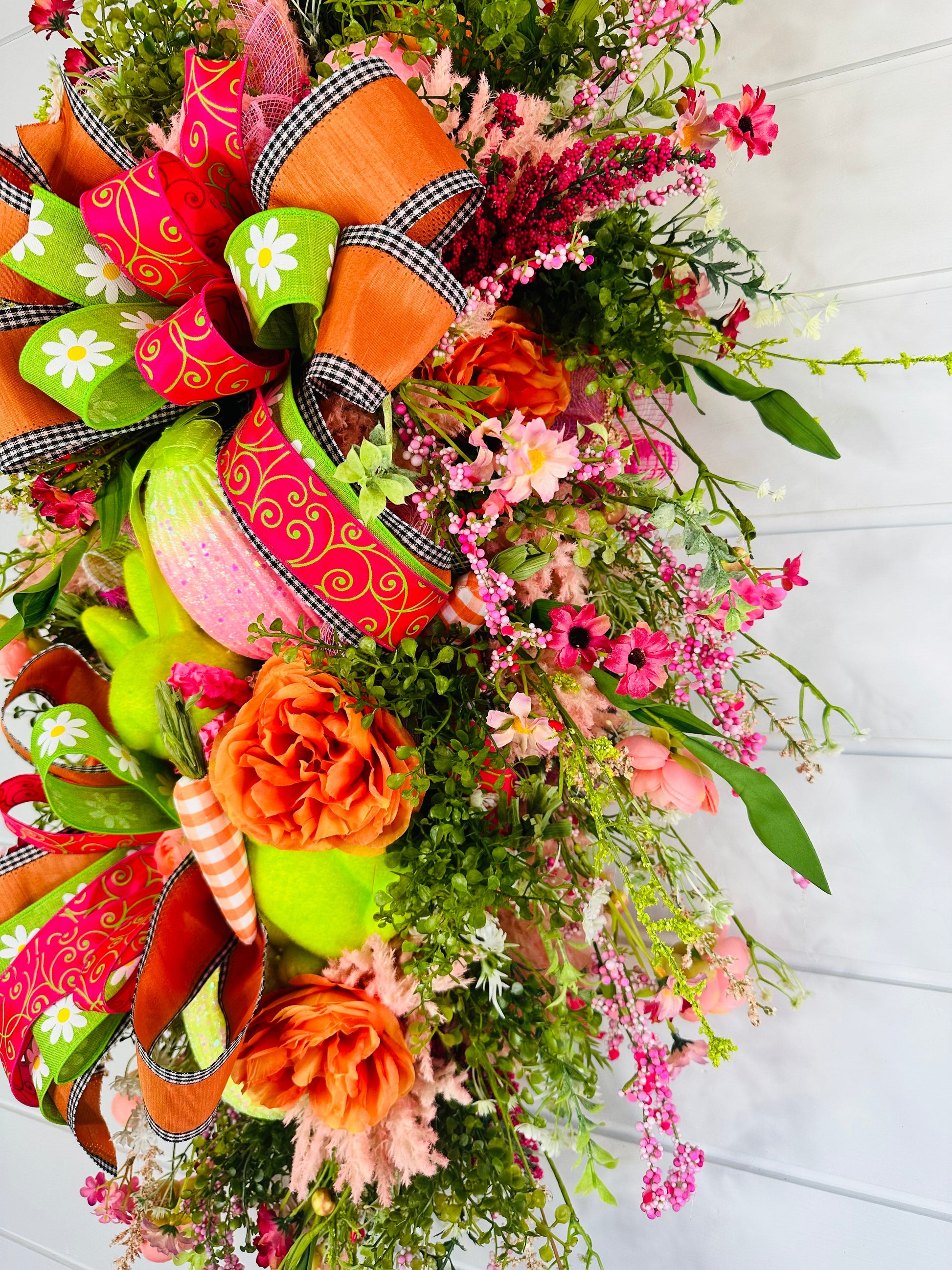 Designer Spring Easter Floral Door Swag-TCT1614 TCT Crafts