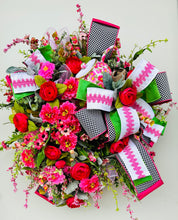 Load image into Gallery viewer, Handmade Mother&#39;s Day Spring Floral Front Door Wreath-TCT1621