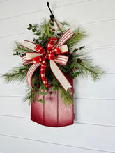 Load image into Gallery viewer, Rustic Farmhouse Christmas Sled Door Hanger