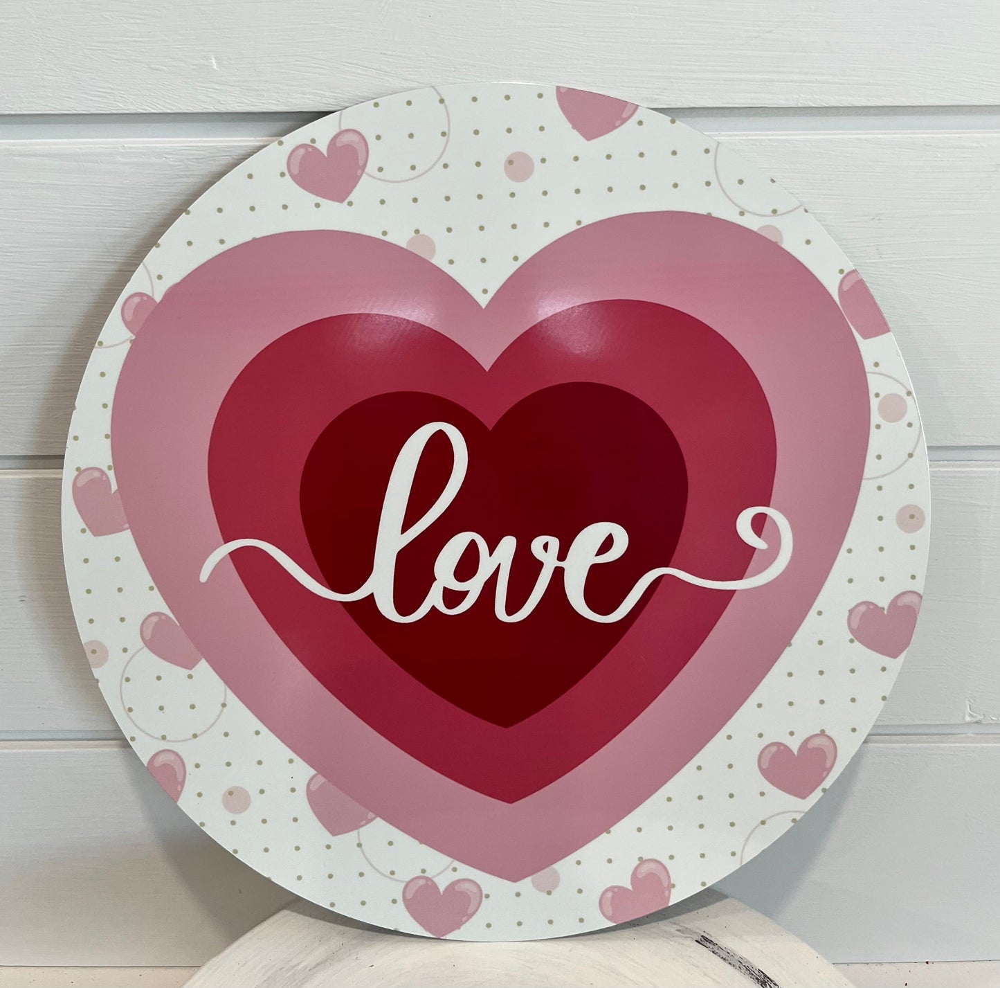 11.75" Metal Valentine's Day Love Sign-TCT1447