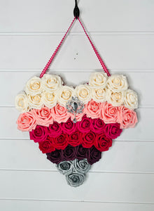 Valentine's Day Floral Rose Door Hanger -TCT1451