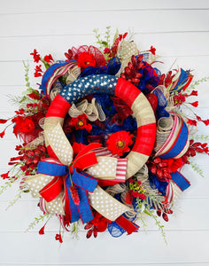 Large Patriotic USA Wreath-TCT1499