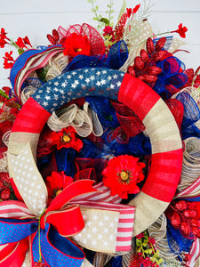 Large Patriotic USA Wreath-TCT1499