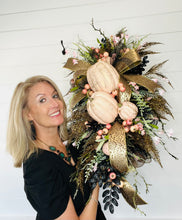 Load image into Gallery viewer, Pink Pumpkin Fall/Halloween Swag-TCT1523