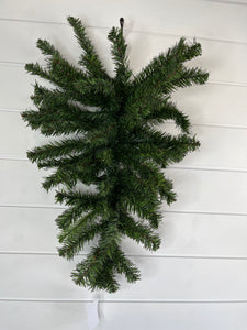 VTD001-24" Artificial Canadian Pine Teardrop Swag 61 tips-Green