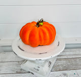 Whimsical Harvest: Halloween/Fall Orange Foam Flocked Pumpkin-5695OR TCT Crafts