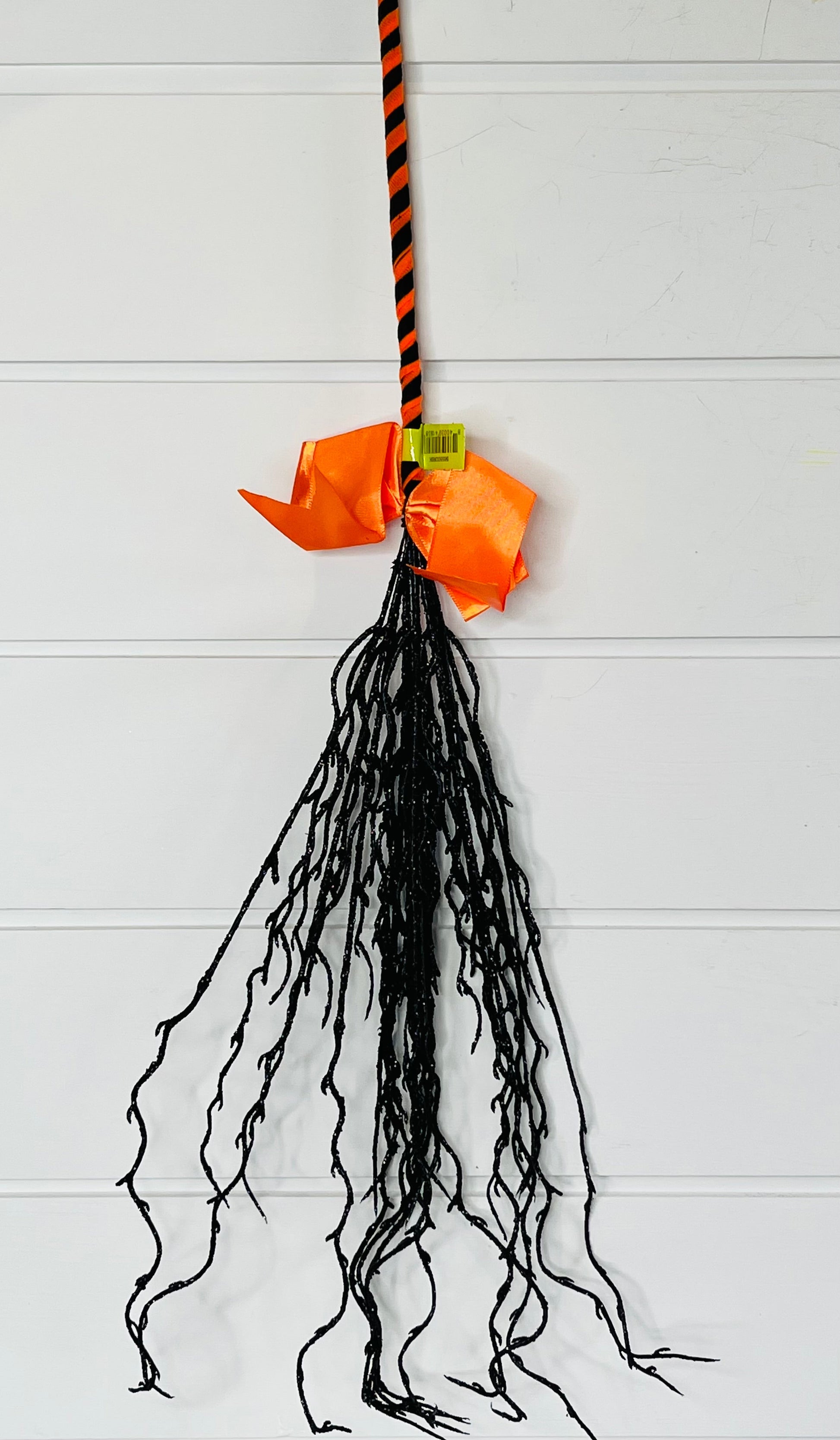 Sparkling Halloween Glitter Twig Witch Broom - 24 Inches of Enchanting Charm-56550ORBK TCT Crafts