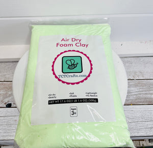 Mint Green Air Dry Lightweight Foam Clay
