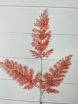 Winter Wonderland Cedar Spray - 26.5 Inches of Pink Snow-Kissed Elegance-XS221615 TCT Crafts