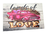 "Loads of Love" Valentine's Day Truck Wooden Sign with Rope-CM2128 TCT Crafts