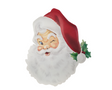 12"H x 11.75"L Embossed Metal Santa Face Sign - Charming Christmas Decoration-MD0621 TCT Crafts