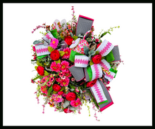 Load image into Gallery viewer, Handmade Mother&#39;s Day Spring Floral Front Door Wreath-TCT1621
