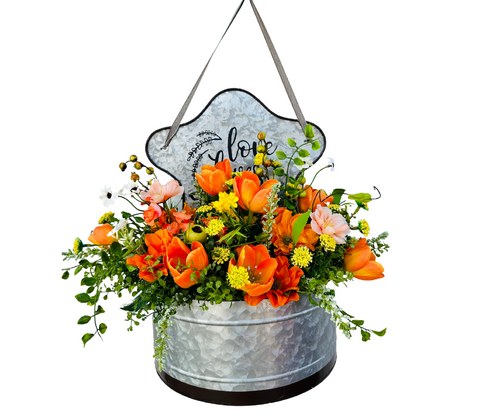 Mother's Day Wildflower Door Hanger/Arrangement -TCT1620