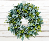 Everyday Lambs Ear Front Door Wreath-TCT1622 TCT Crafts