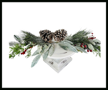 Load image into Gallery viewer, CS22028-30&quot;L PVC Artificial Pine Swag w/Snow