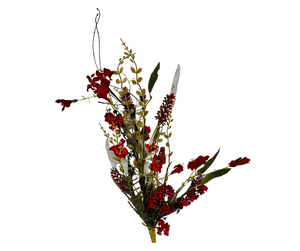 24H" Paper Flower Eva Leaf Berry Bush - Elegant Artificial Greenery in Your Choice of Colors
