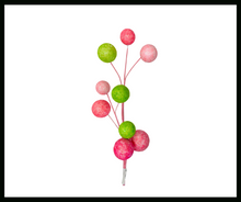 Load image into Gallery viewer, Sparkling Glamour: 21&quot; Glitter Ball Spray in Hot Pink, Light Pink, and Apple Green-XS57391A