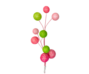Sparkling Glamour: 21" Glitter Ball Spray in Hot Pink, Light Pink, and Apple Green-XS57391A