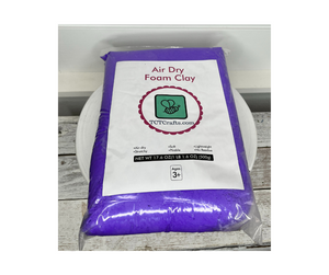 Purple Air Dry Lightweight Foam Clay
