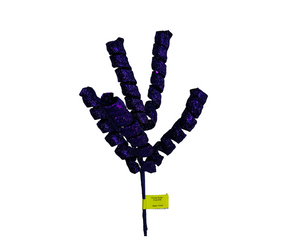 16" Purple Glitter Frizzy Curly Pick/Spray by TCT Crafts - Sparkling Holiday Decor-82510PU Liberty Floral