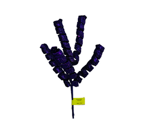 16" Purple Glitter Frizzy Curly Pick/Spray by TCT Crafts - Sparkling Holiday Decor-82510PU
