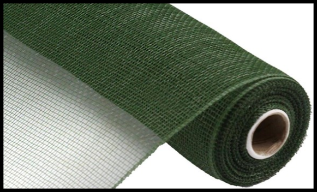 RE130243-10.25" x 10yd Deco Poly Mesh-Moss Green - TCTCrafts