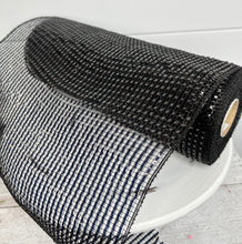 Load image into Gallery viewer, 10&quot; x 10yd Black Foil 10 inch mesh for wreaths-RE134102