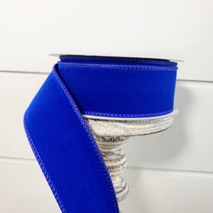 RL194225-1.5"x10YD Royal Blue Velvet Ribbon - TCTCrafts