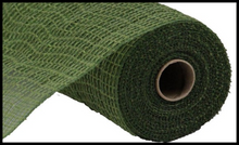 Load image into Gallery viewer, RY831349-10.5&quot;x10yd Faux Jute PP Check Mesh-Moss Green - TCTCrafts