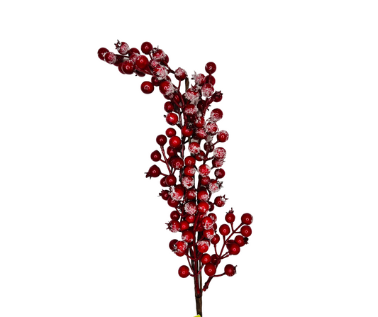 31" Snow Red Berry Spray - Festive Winter Decoration for Home and Crafts-83571 Liberty Floral