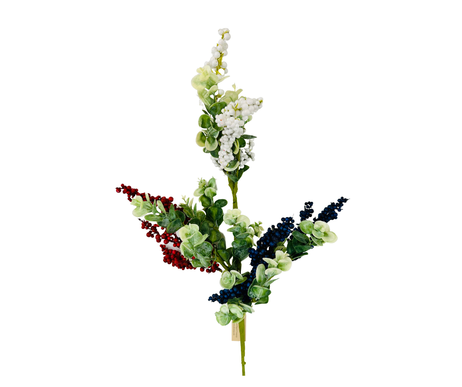 Red White Blue Patriotic Berry Spray - Celebrate in Style-170294 TCT Crafts