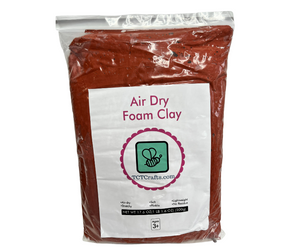 Rust (Reddish/Brown) Air Dry Lightweight Foam Clay