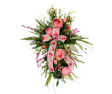 Load image into Gallery viewer, Spring/Easter Floral Angel Vine Cross Wreath-TCT1600