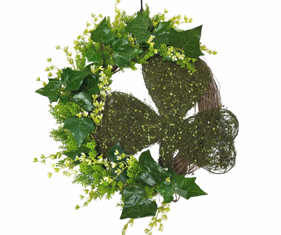 Shamrock Grapevine St. Patrick's Day Wreath/Door Hanger -TCT1468