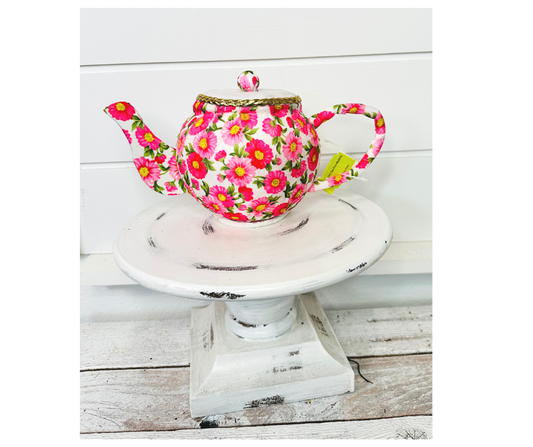 63202PK -H6xW10 Pink Foam Tea Pot Wreath Attachment TCT Crafts