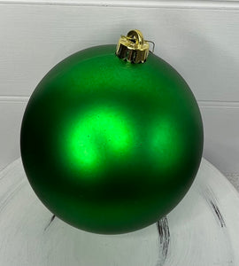 Gorgeous Matte Green Christmas Tree Ball Ornament - 150mm-XH100709