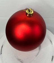 Load image into Gallery viewer, Gorgeous Matte Red Christmas Tree Ball Ornament - 150mm-XH100724