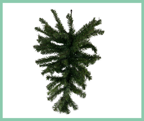 VTD001-24" Artificial Canadian Pine Teardrop Swag 61 tips-Green Sims Pottery