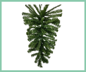 VTD002-32" Artificial Canadian Pine Teardrop Swag 91 tips-Green