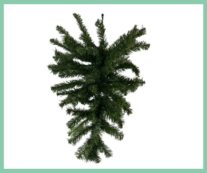 VTD001-24" Artificial Canadian Pine Teardrop Swag 61 tips-Green