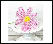Load image into Gallery viewer, 4&quot; Long Pink Plaid Daisy Sunflower Spray - Artificial Flower Arrangement Decor for Home and Events-63224PK