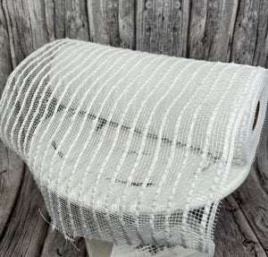 10.25" x 10yd White Snowdrift 10 inch mesh for wreaths-RY810227