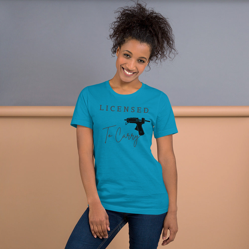 Licensed To Carry Hot Glue Gun Crafting T-Shirt - TCTCrafts