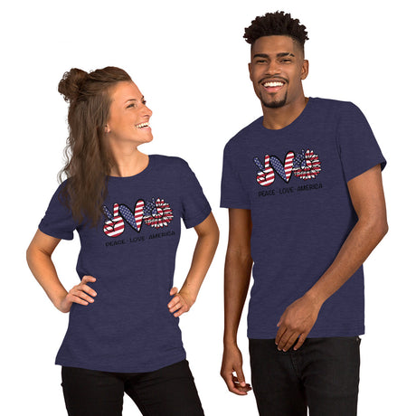 Peace,Love America patriotic T-Shirt, Patriotic 4th of July Shirt,patriotic shirt - TCTCrafts