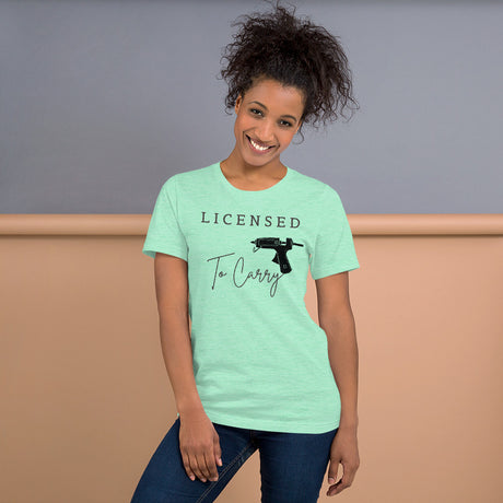 Licensed To Carry Hot Glue Gun Crafting T-Shirt - TCTCrafts